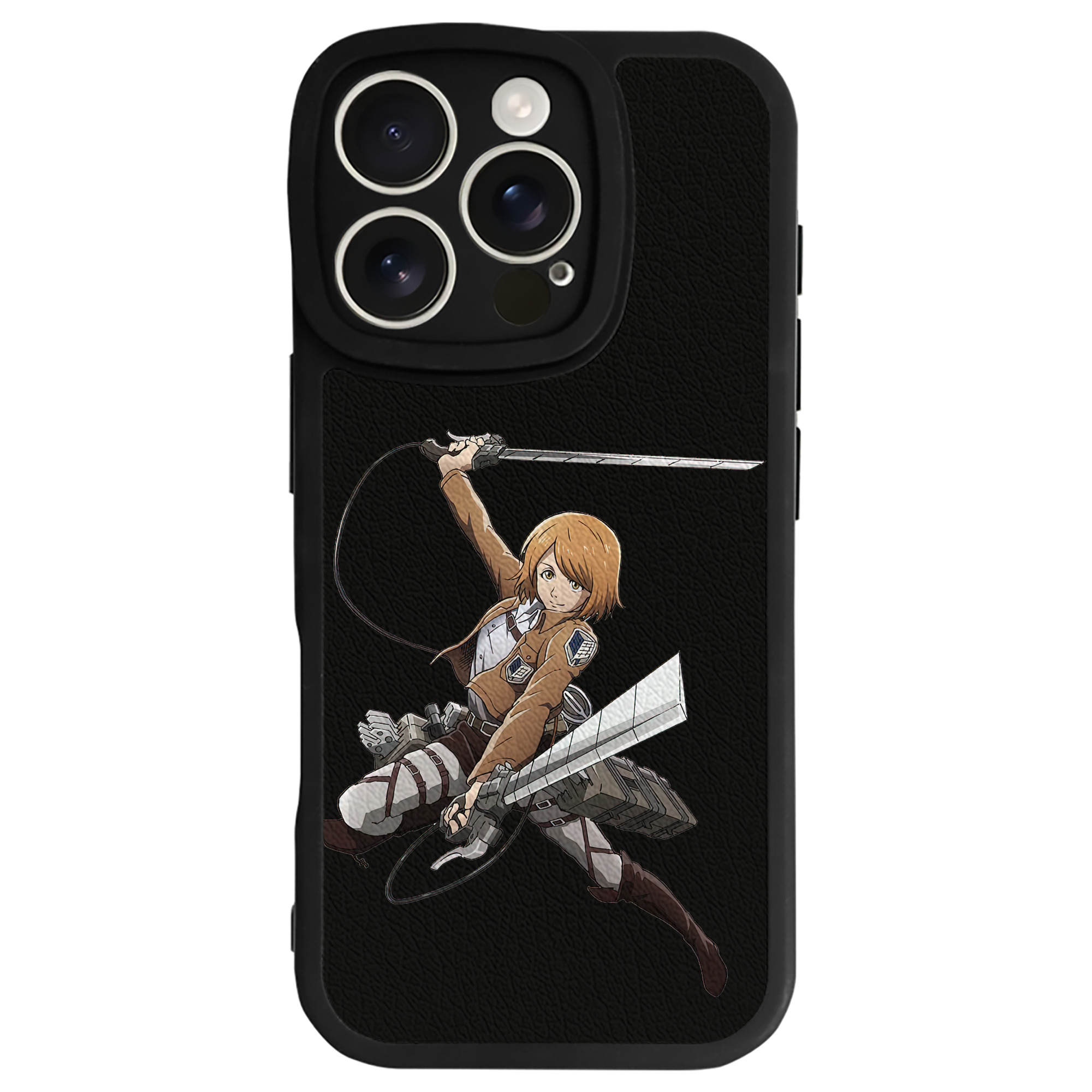 （画像用） 進撃の巨人 ペトラ·ラル Attack on Titan Petra Rall 【iPhone 16シリーズ対応】シリコンスマホケース（レザー調） 材質：シリコン
